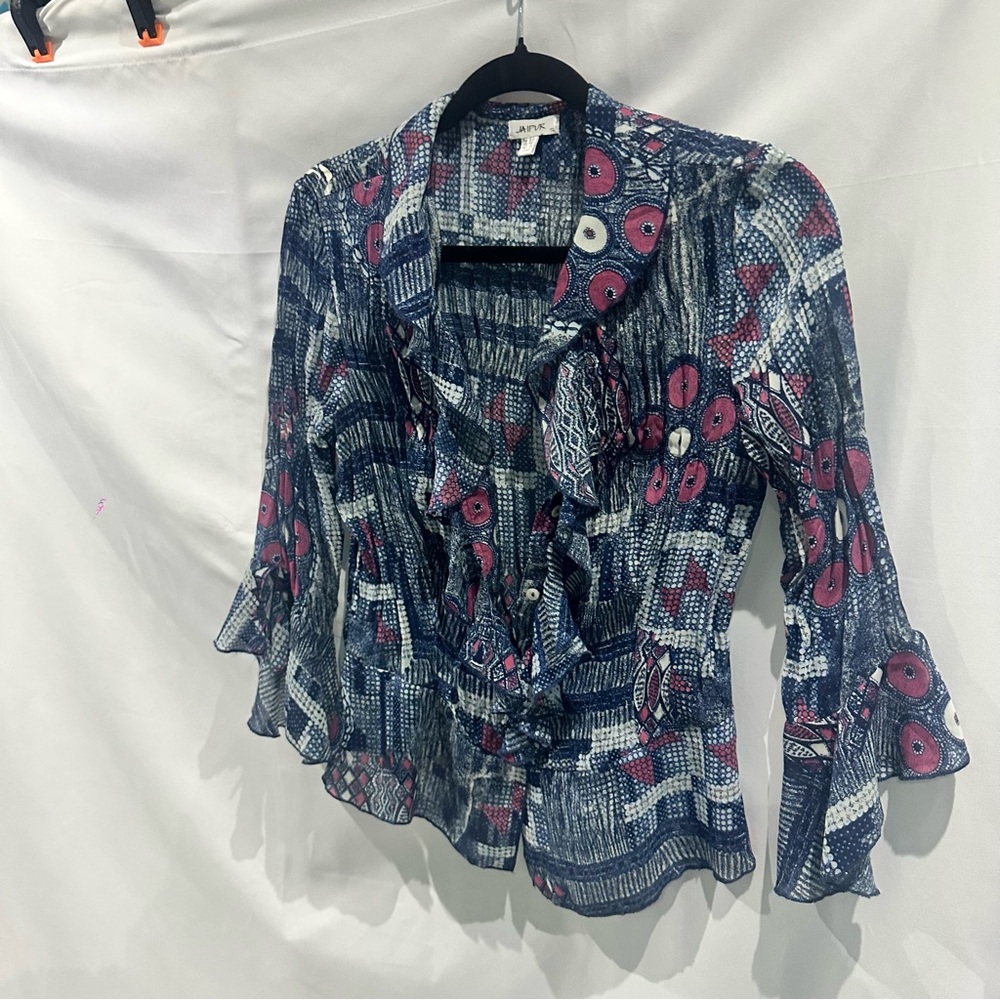 Jaipur Boho Ruffle Blouse - Picture 9 of 11